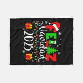 Feliz Navidad Matching Family Spanish Christmas Me Fleece Deken (Voorkant (Horizontaal))