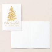 Feliz Navidad-Merry Kerstboom en verlichting Folie Kaarten (Display)