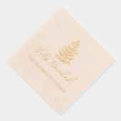 Feliz Navidad-Merry Kerstboom en verlichting Folie Servetten (Rechts)