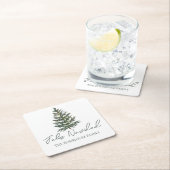 Feliz Navidad-Merry Kerstboom en verlichting Kartonnen Onderzetters (Insitu)