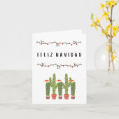 Feliz Navidad Mexicaans Spaans Kerstfeest Kaart (Gele Bloem)