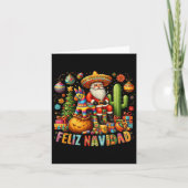 Feliz Navidad Mexicaanse Grappige Kerstfeest Kaart (Voorkant)