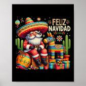 Feliz Navidad Mexicaanse Grappige Kerstfeest Poster (Voorkant)