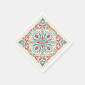 Feliz Navidad Mexicaanse Kerst Mooie Tegel Rood Servet (Hoek)