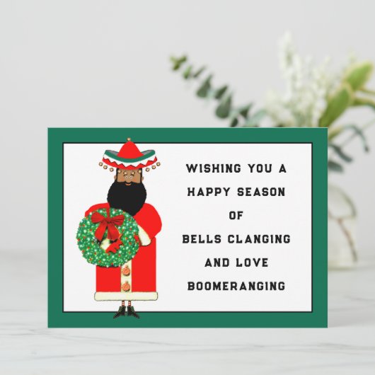 Feliz Navidad Mexicaanse kerstkaart (Staand voorkant)