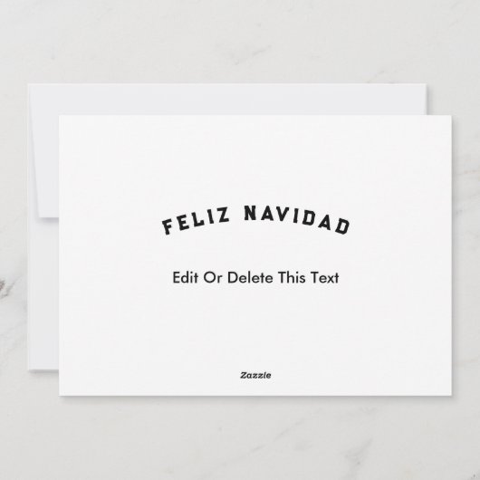 Feliz Navidad Mexicaanse kerstkaart (Achterkant)