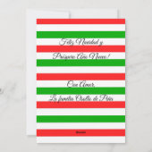 Feliz Navidad Mexicaanse kerstkerstkerstkerstkerst Feestdagenkaart (Achterkant)