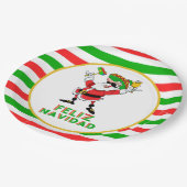 Feliz Navidad Mexicaanse kerstkerstkerstkerstkerst Papieren Bordje (Gekanteld)