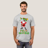 Feliz Navidad Mexicaanse kerstkerstkerstkerstkerst T-shirt (Voorkant volledig)