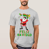 Feliz Navidad Mexicaanse kerstkerstkerstkerstkerst T-shirt (Voorkant)