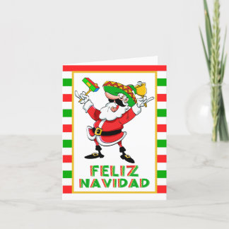 Feliz Navidad Mexico Kerstman Feestdagen Kaart