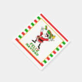 Feliz Navidad Mexico Kerstman Servet (Hoek)