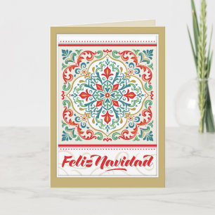 Feliz Navidad Mexico Spaans Kerst Tegeltje Kaart