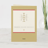 Feliz Navidad Mexico Spaans Vrolijk Kerstfeest Teg Kaart (Achterkant)