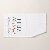 Feliz Navidad minimalistische kerstfeestdag    Bad Handdoek (Handdoek)