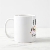 Feliz Navidad minimalistische kerstfeestdag    Koffiemok (Links)