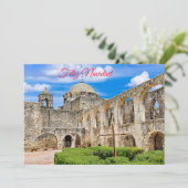 Feliz Navidad, Misión de San José, Holiday Card Feestdagenkaart (Staand voorkant)