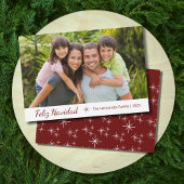 Feliz Navidad Modern familie - Kerstfeest Feestdagenkaart