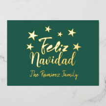 Feliz Navidad Modern Kerst Familie Groet