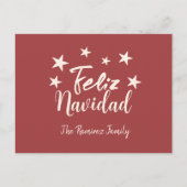 Feliz Navidad Modern Kerstfamilie Greeting Feestdagenkaart (Voorkant)