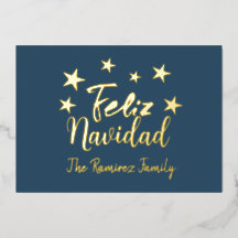Feliz Navidad Modern Kerstfamilie Greeting