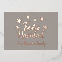 Feliz Navidad Modern Kerstfamilie Greeting