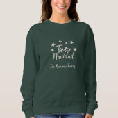 Feliz Navidad Modern kerstfamilie Trui (Voorkant)