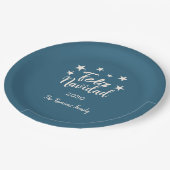 Feliz Navidad Modern kerstfeestdag Papieren Bordje (Gekanteld)