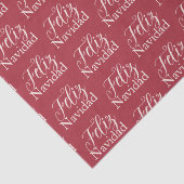 Feliz Navidad Modern kerstfeestdag Tissuepapier (Detail)