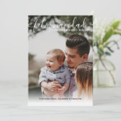 Feliz Navidad Modern kerstfoto Kaart (Staand voorkant)