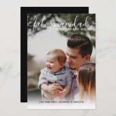 Feliz Navidad Modern kerstfoto Kaart (Voorkant / Achterkant)