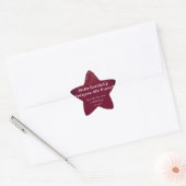 Feliz Navidad Moderne glitterbelettering Kerstmis Ster Sticker (Envelop)