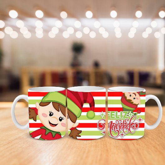"Feliz Navidad" Mok, 11 oz Koffiemok