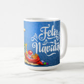 "Feliz Navidad" Mok, 15 oz Koffiemok (Voorkant rechts)