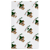 Feliz Navidad Monkey Klein Cadeauzakje (Achterkant)