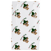 Feliz Navidad Monkey Klein Cadeauzakje (Voorkant)