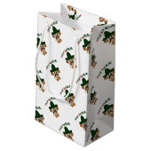 Feliz Navidad Monkey Klein Cadeauzakje (Achterkant Gekanteld)
