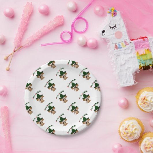 Feliz Navidad Monkey Papieren Bordje (Feest)