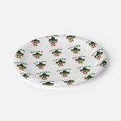 Feliz Navidad Monkey Papieren Bordje (Gekanteld)