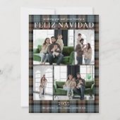 Feliz Navidad Multi Photo Feestdagenkaart (Voorkant)