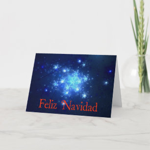 Feliz Navidad - nachtelijke hemel Feestdagen Kaart