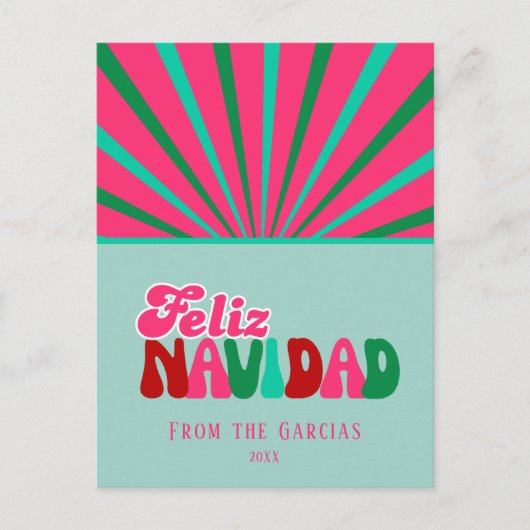 Feliz Navidad - Niet foto aangepast Feestdagenkaart (Voorkant)