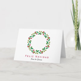 Feliz Navidad - Niet Foto Vakantie Kaart