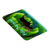 Feliz Navidad - Northern Lights Moose Magneet (Rechterzijde)