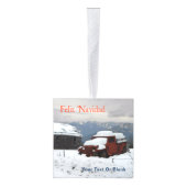 Feliz Navidad - Old Red Truck Decoratie (Rechts)