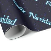 Feliz Navidad op Starfield Cadeaupapier (Rol Hoek)
