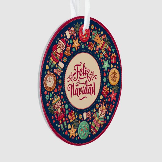 Feliz Navidad Ornament (voorkant)