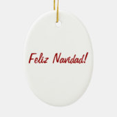 Feliz Navidad Ornament (Achterkant)