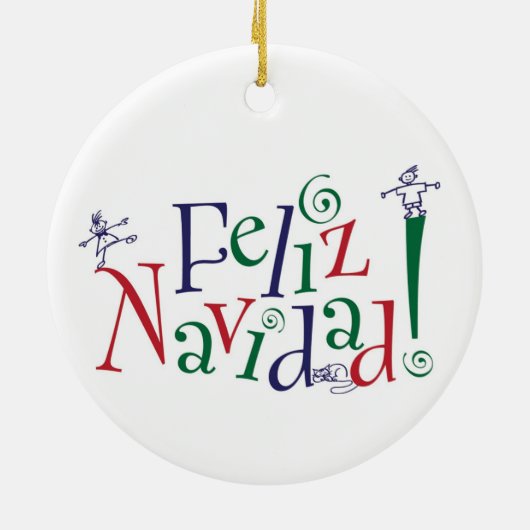 Feliz Navidad Ornament (Achterkant)