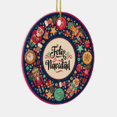 Feliz Navidad Ornament (Rechts)